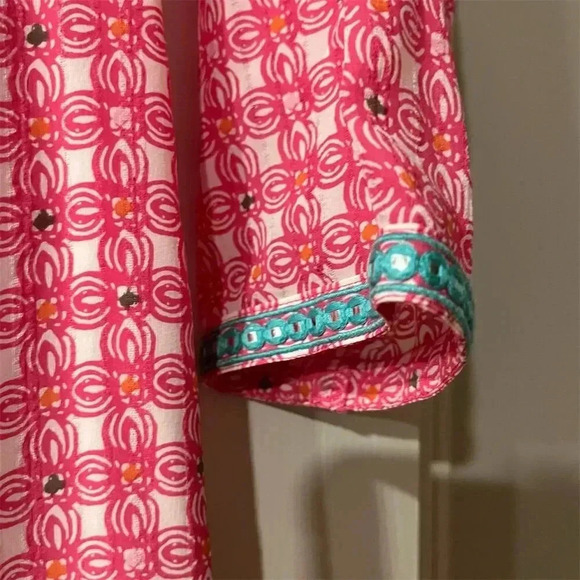 Vineyard Vines Women's Pink Cowrie Shell Tunic Dress Size 2 - Picture 5 of 10